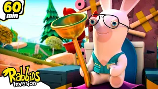 RABBIDS INVASION | 1H All Hail the Rabbid King  | Cartoon For Kids