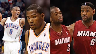 LeBron James x Dwyane Wade vs Kevin Durant x Russell Westbrook Full Battle 2011.01.30 - MUST Watch!