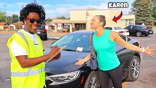 FAKE Parking Ticket 🎫 Prank on ANGRY 😡 KAREN!!