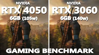 Nvidia RTX 4050 vs RTX 3060 Gaming Benchmark Test | MSI Katana vs Asus TUF A15 | Tested in 10 Games