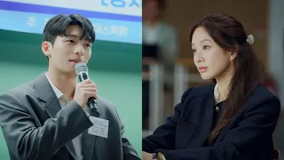 The Midnight Romance in Hagwon Wi Ha Joon charms Jung Ryeo Won during instructor interview