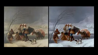 Restoration: The Snowstorm or Winter, by Francisco de Goya
