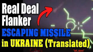Ukraine | Russia - jet almost shot down as pilot escapes from missile. flanker vs SAM (translated)