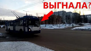 Троллейбус Петрозаводск поездка по маршруту 7а Лыжная - Корабелов на ВЗТМ-5284 №405