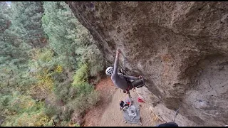 Wear a Helmet! Even when the route is an overhang...