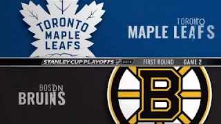 2017-18 Boston Bruins Playoffs Game 2 vs Leafs Recap - 04/14/2018