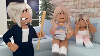 Crazy KAREN BABYSITS MY DAUGHTERS! *RUNS AWAY? CHAOTIC..BLOOPERS* W/ VOICE! Roblox Bloxburg Roleplay