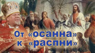 От «осанна» — к «распни». Проповедь священника Георгия Полякова в Вербное воскресенье.