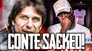 ANTONIO CONTE SACKED! EXPRESSIONS REACTS