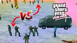 Biggest Gang War in GTA Vice City! (Police VS Army Fight - Secret Mission)