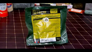 NEW EPIC MRE REVIEW Norwegian Arctic field Ration Creamy Salmon With Pasta