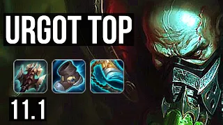 URGOT vs POPPY (TOP) | 9/0/5, Rank 7 Urgot, Legendary, 300+ games | EUW Master | v11.1