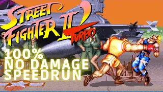 Street Fighter II Turbo (SNES) Balrog (Speedrun) (No Damage)