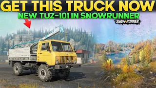 Get This Truck Now in SnowRunner New TUZ-101