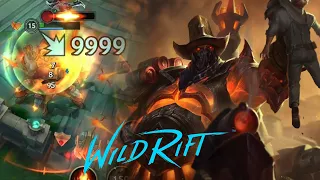 HIGH NOON URGOT GAMEPLAY | NEW SKIN (Build & Runes) - Wild Rift