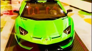 MR Collection Models | Lamborghini Aventador SVJ Roadster (Verde Mantis) 1/18 | In Depth Review