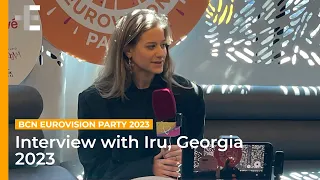 ESCplus interviews Iru (Georgia 2023) - Barcelona Eurovision Party 2023