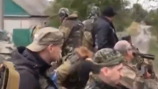 Разведка армии Новороссии патрулирует местность 10.09.14