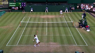 an incredible drop shot from Roger FEDERER vs Dimitrov