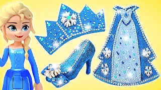 DIY Glitter Outfit For Elsa ❄️✨