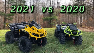 2021 Can am Outlander xmr 850 vs 2020 walk around and wheelies