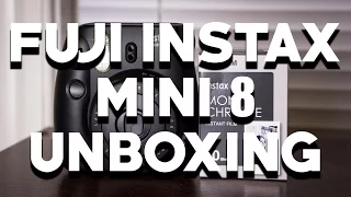 FUJI INSTAX MINI 8 UNBOXING | Plus New Black and White Instax Monochrome Film