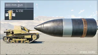 800mm SCHWERER GUSTAV Gun on an ASU-57 😱😱😱