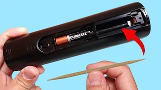Just Put a Common Toothpick in The Remote Control and You Will Be Amazed! How To Fix Remote Control!