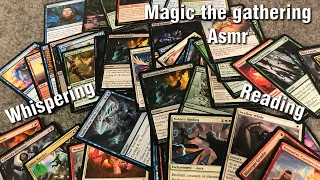 ASMR: Whispering and reading Magic the gathering cards