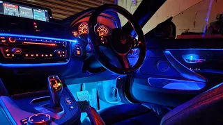 BMW 4 Series Gran Coupe Ambient Light Install | RGB LED Car Interior Lights | Car Ambient Lights