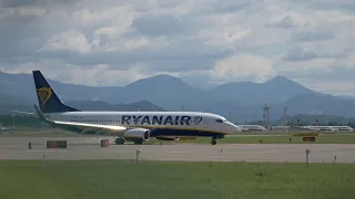 [Realistic graphics]Short Flight from Bergamo to Bolazano in heavy rain[LIME to LIPB][737-800NG]