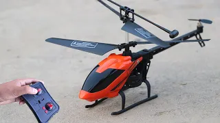 Mini red 3.5 Channel Rc helicopter unboxing and Fly  test