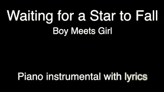 Waiting for a Star to Fall - Boy Meets Girl (piano KARAOKE)