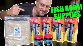 What equipment and supplies do I use to run my fish room?