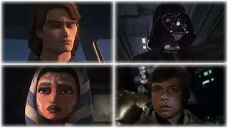 The Clone Wars Return of the Jedi Reference (Season 7 Ahsoka Anakin Scene)