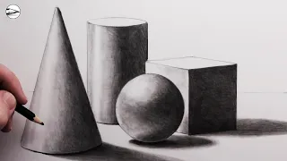 How to Draw Basic Shapes in 3d for Beginners: Narrated
