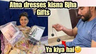 Atna Dresses Kisna Bjha Gifts || Ya Kiya Pakar Liya rOmi Na || pomirajvlog