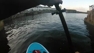 porthleven harbour paddle board