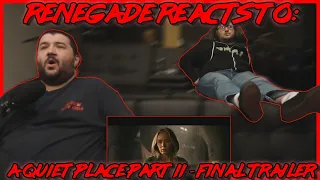 Renegades React to... A Quiet Place Part II - Final Trailer