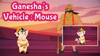 Ganesha's Vehicle Mouse Story in English | Indian Mythological Stories | Pebbles Stories