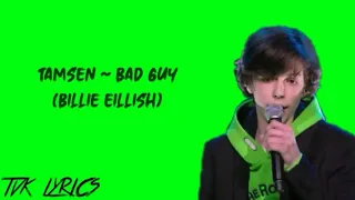 Tamsen - Bad Guy (Billie Eillish) | Lyrics | Knockouts | The Voice Kids Vlaanderen 2020