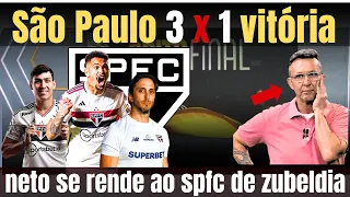 APITO FINAL  NETO SE RENDE AO SÃO PAULO / JOGOU MUITO SPFC DE ZUBELDIA !notícias do são paulo fc