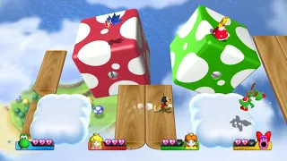 Mario Party 9 Minigames   Yoshi Vs Peach Vs Mickey Mouse Vs Sonic Master Difficulty