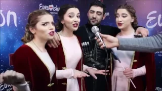 Interview with Trio Mandili (The Georgian national selection 2017)