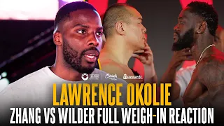 Zhilei Zhang vs Deontay Wilder FULL weigh-in reaction with Lawrence Okolie & Moses Itauma 🍿💥