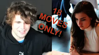 Magnus Carlsen Crushes Alexandra Botez in Only 18 MOVES! (10 seconds)