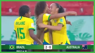 U20 Brazil vs Australia 2 - 0 Highlights U20 Women's World Cup 2022