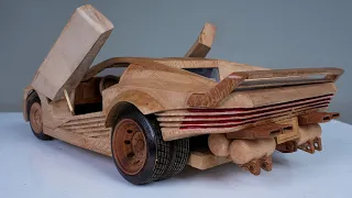 How to make Quadra V-Tech from Cyberpunk 2077 Out of Wood | ASMR Woodworking