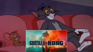 When Tom & Jerry watch Godzilla Vs. Kong