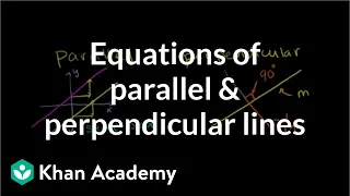 Equations of parallel and perpendicular lines | Analytic geometry | Geometry | Khan Academy